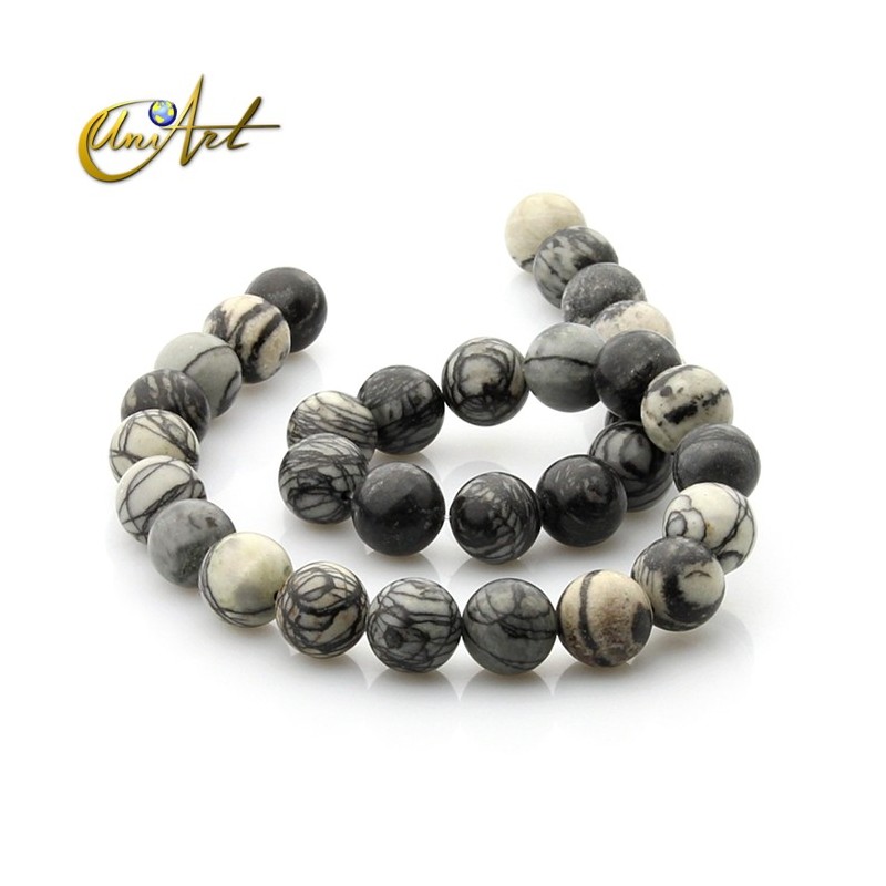 Hilos de bolas de Jaspe araña