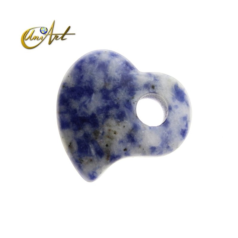 Sodalite heart pendant