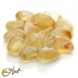 Citrine  tumbled stones in packet of 200 grs