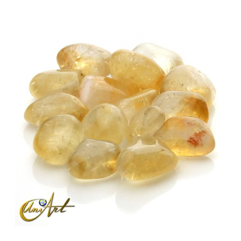 Citrine  tumbled stones in packet of 200 grs