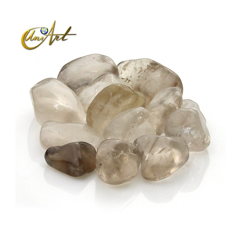 Smoky Quartz tumbled stones in packet of 200 grs