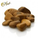 Yellow jasper tumbled stones in packet of 200 grs