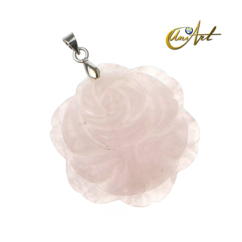 Rose Pendant of rose quartz