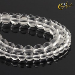 6 mm and 8 mm Crystal quartz round beads