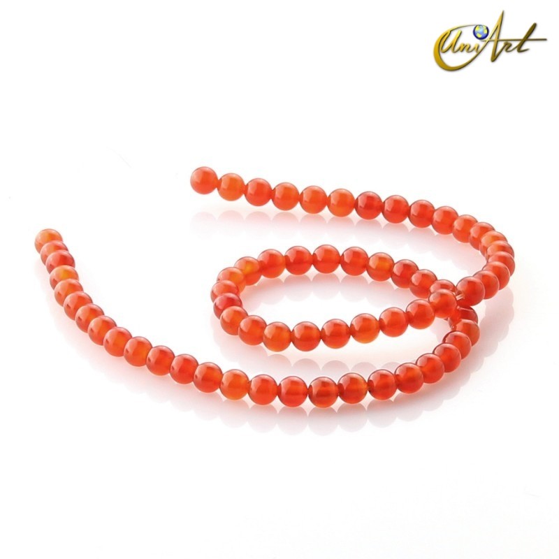 Carneola - bolas 6 mm