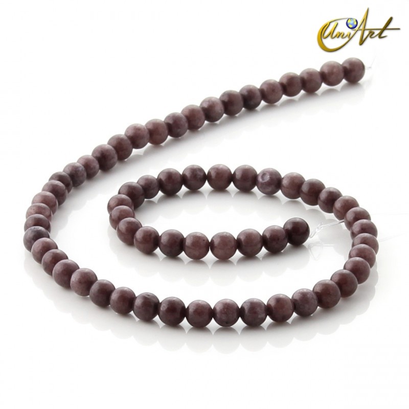 Cuentas de Aventurina marrón - 6 mm