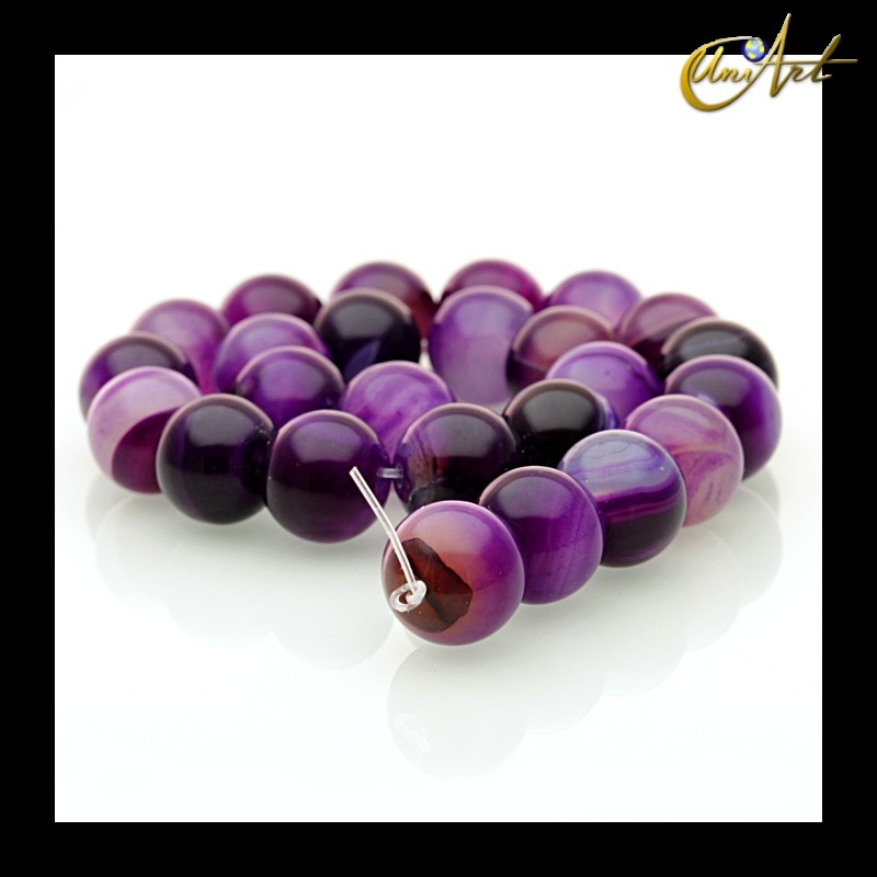 Ágata Morada - bolas 16 mm