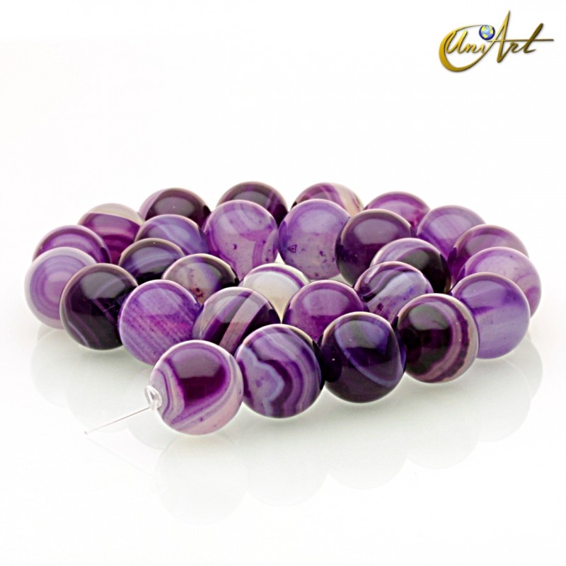 Ágata Morada - bolas 14 mm