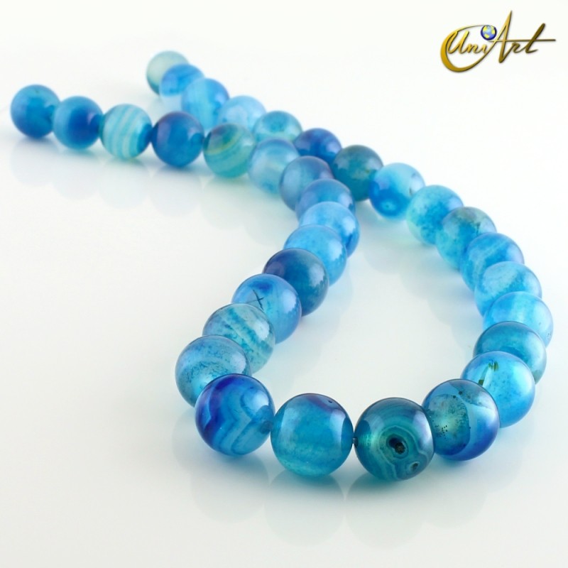 Ágata Azul - bolas 12 mm
