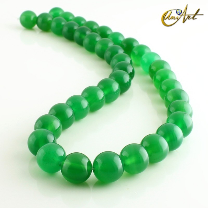 Ágata Verde - bolas 10 mm