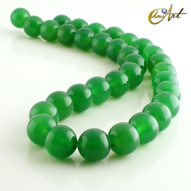 Ágata Verde - bolas 12 mm