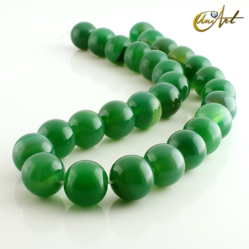Ágata Verde - bolas 14 mm
