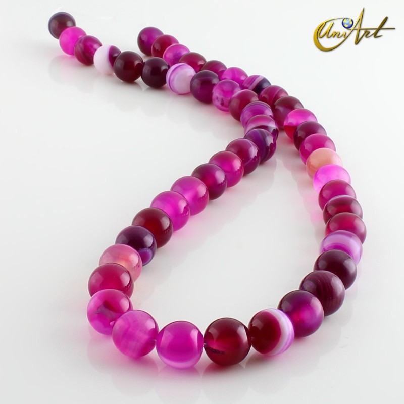 Ágata Rosa - bolas 8 mm