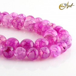 Pink dragon agate beads