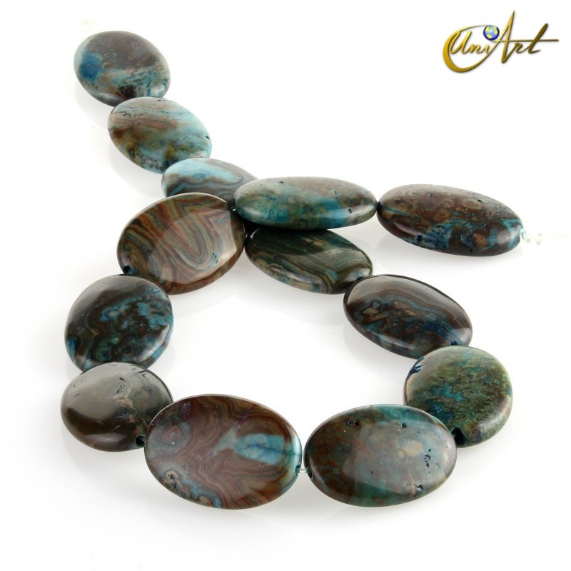 Ágata crazy azul – talla oval