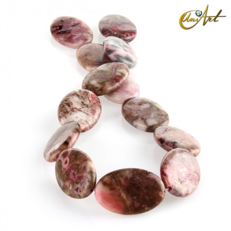 Ágata crazy rosa – talla oval