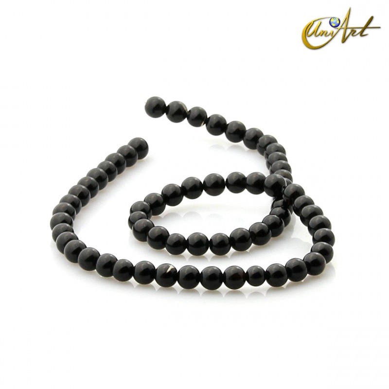 Ónix negro - cuentas de 6 mm