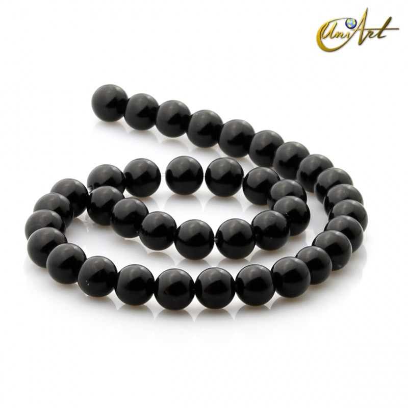 Ónix negro - cuentas de 10 mm