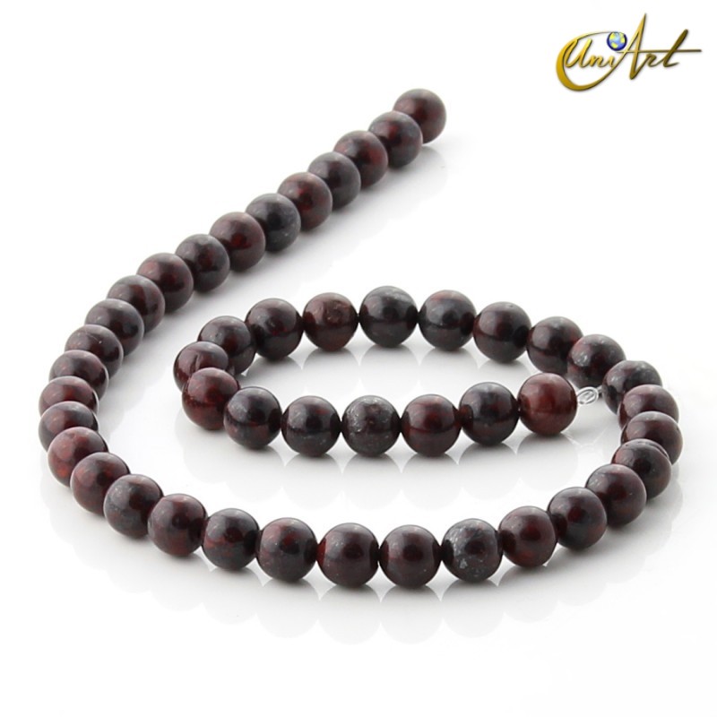 Cuentas de Jaspe breccia 8 mm