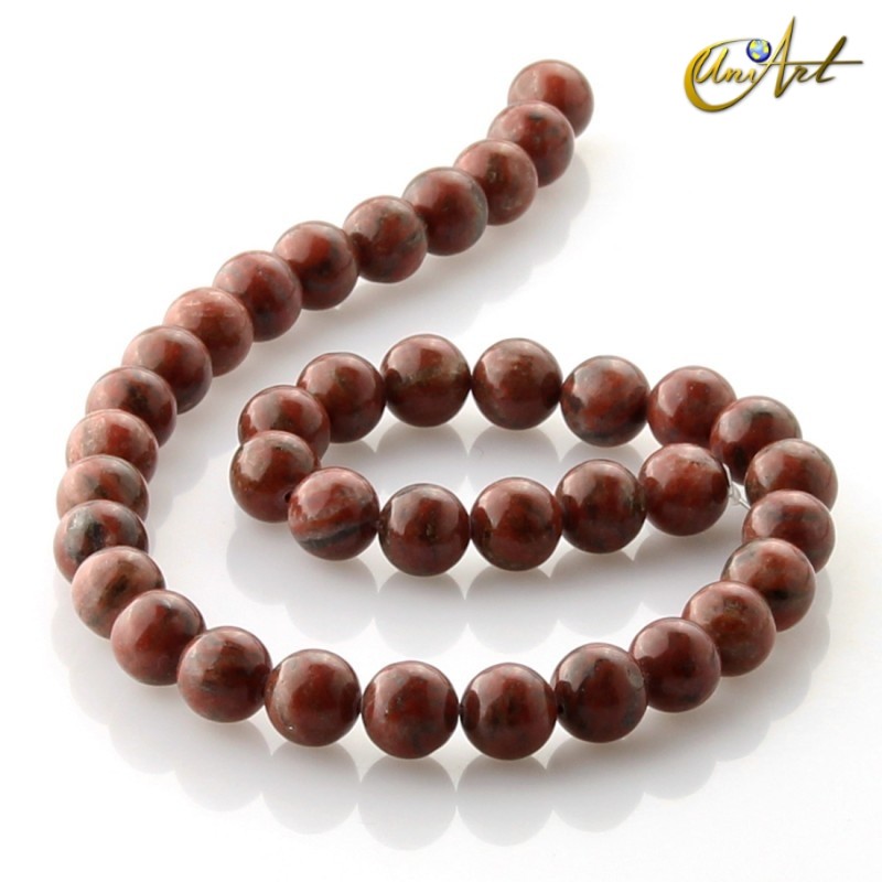 Cuentas de Jaspe sésamo 10 mm