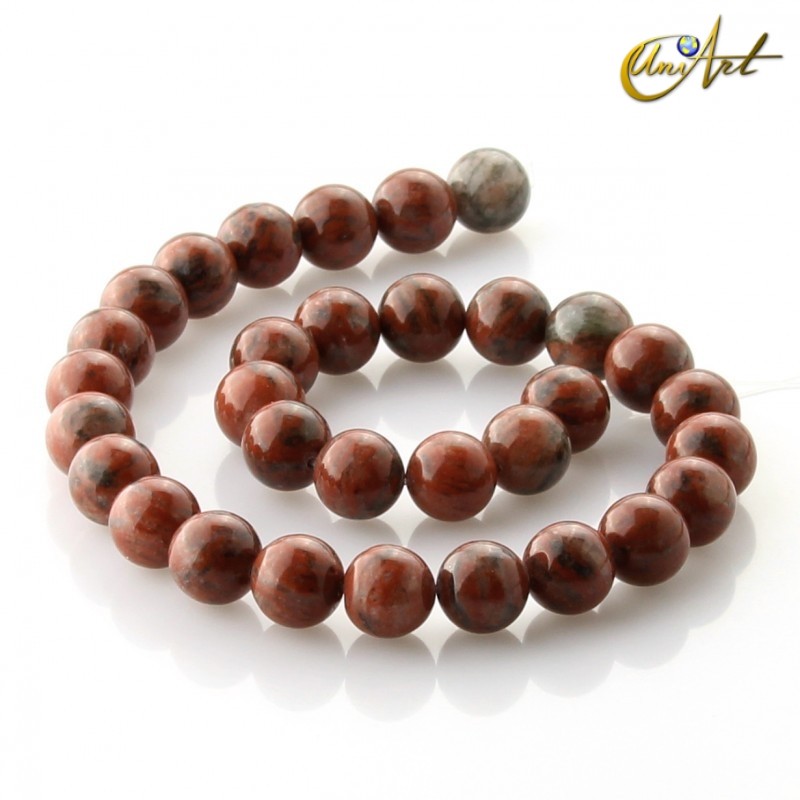 Cuentas de Jaspe sésamo 12 mm