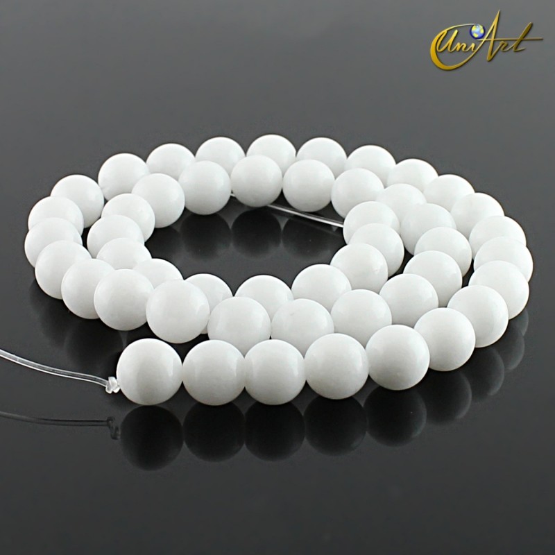 Jade Blanco - bolas 8 mm