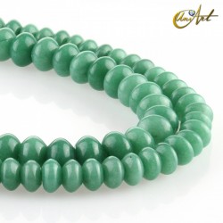 Corte rondelle de jade verde