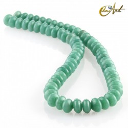 Jade verde – talla rondelle 10x6mm