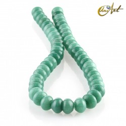 Jade verde – talla rondelle 12x8mm