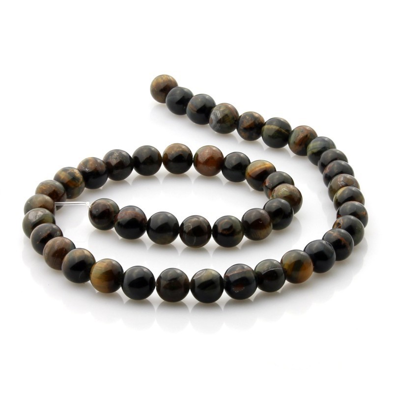 Abalorios de ojo de halcón - 8 mm