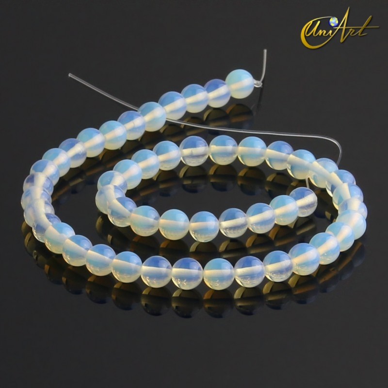 Opalita en cuentas redondas 8 mm